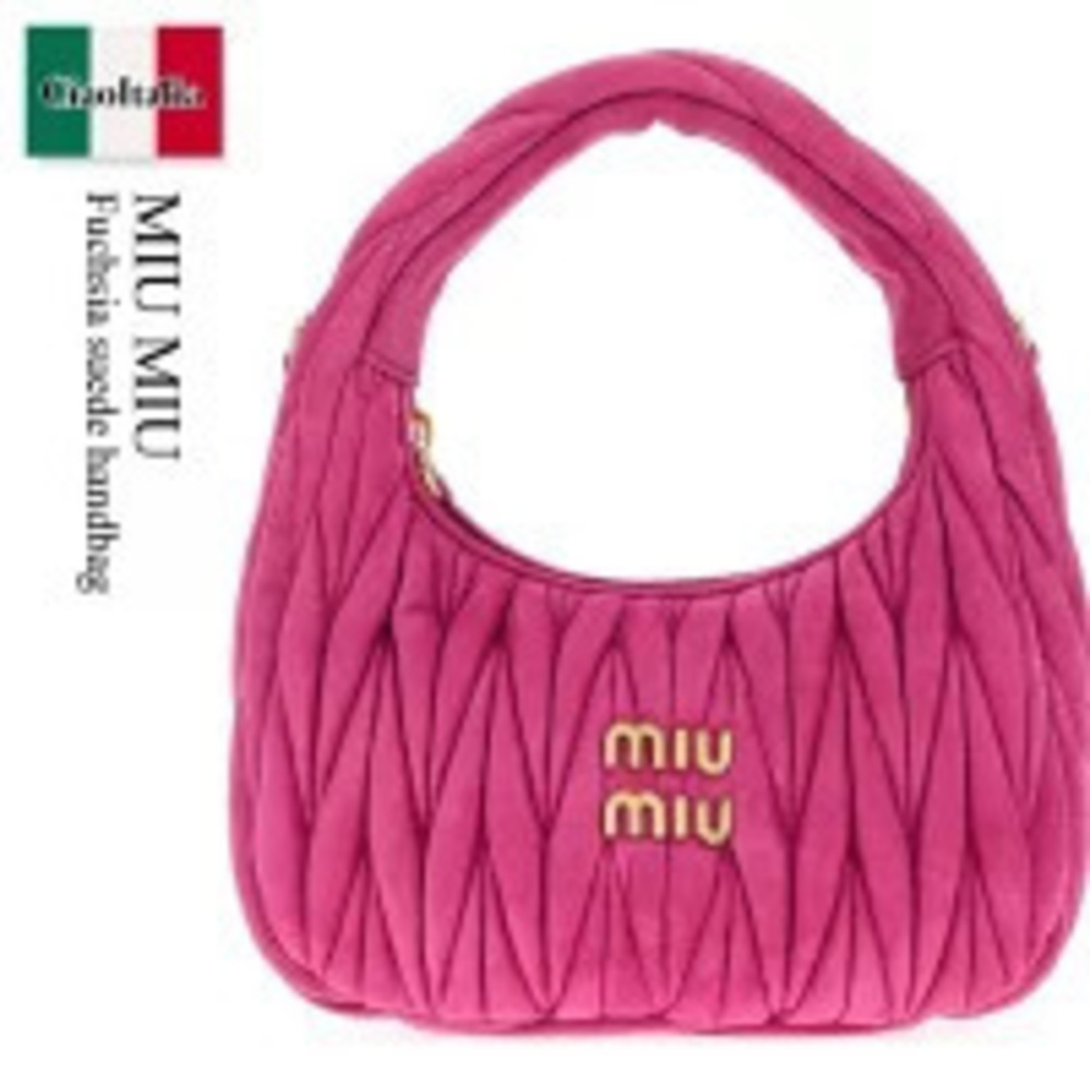 Miu Miu Bag Handbag Fuschia Pink Suede